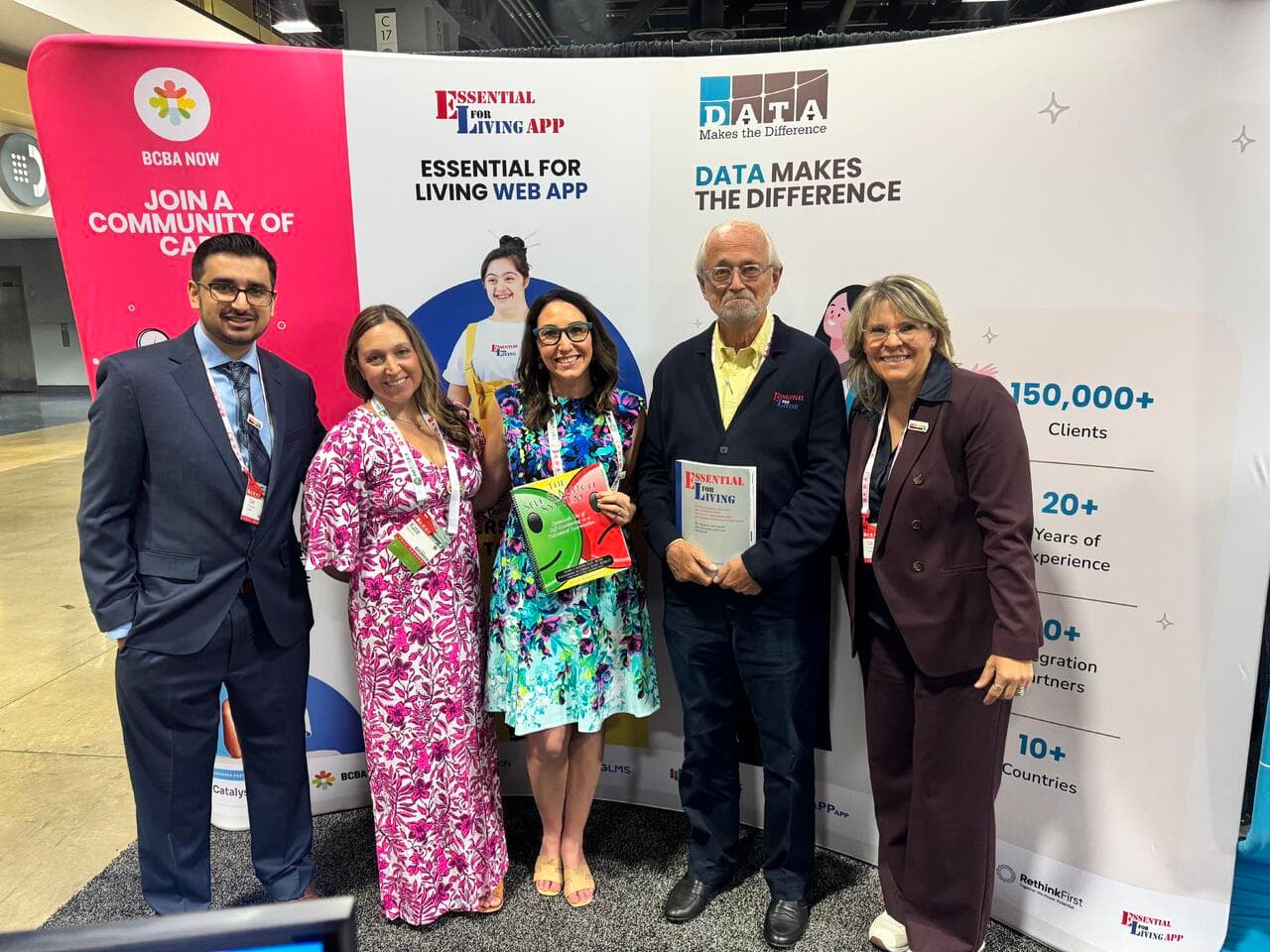 The team with the authors of the VB-MAPP and Essential for Living assessments