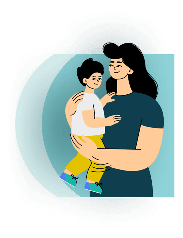 Therapist with a child